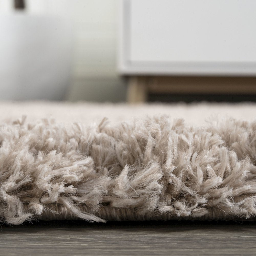 Groovy Solid Shag Area Rug