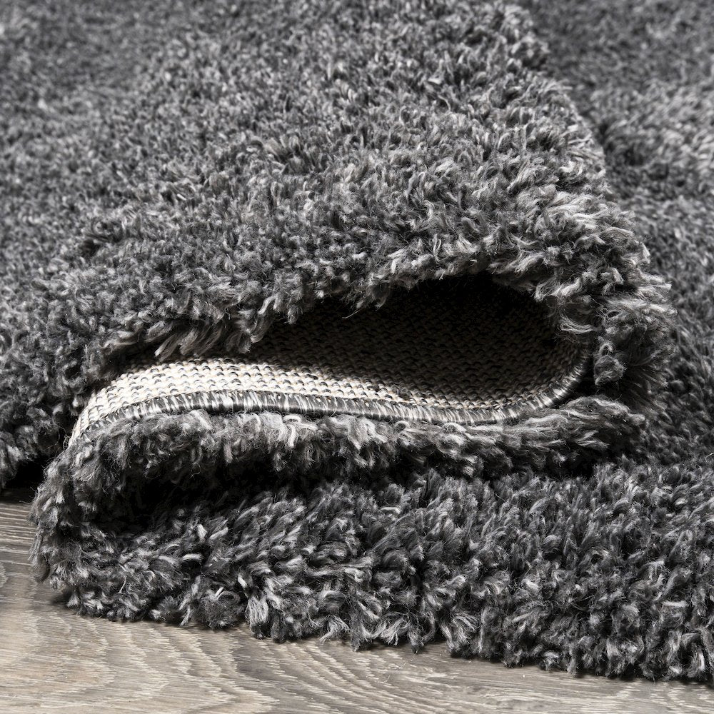 Groovy Solid Shag Area Rug