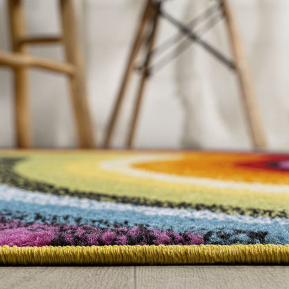 Flow Abstract Swirl Area Rug
