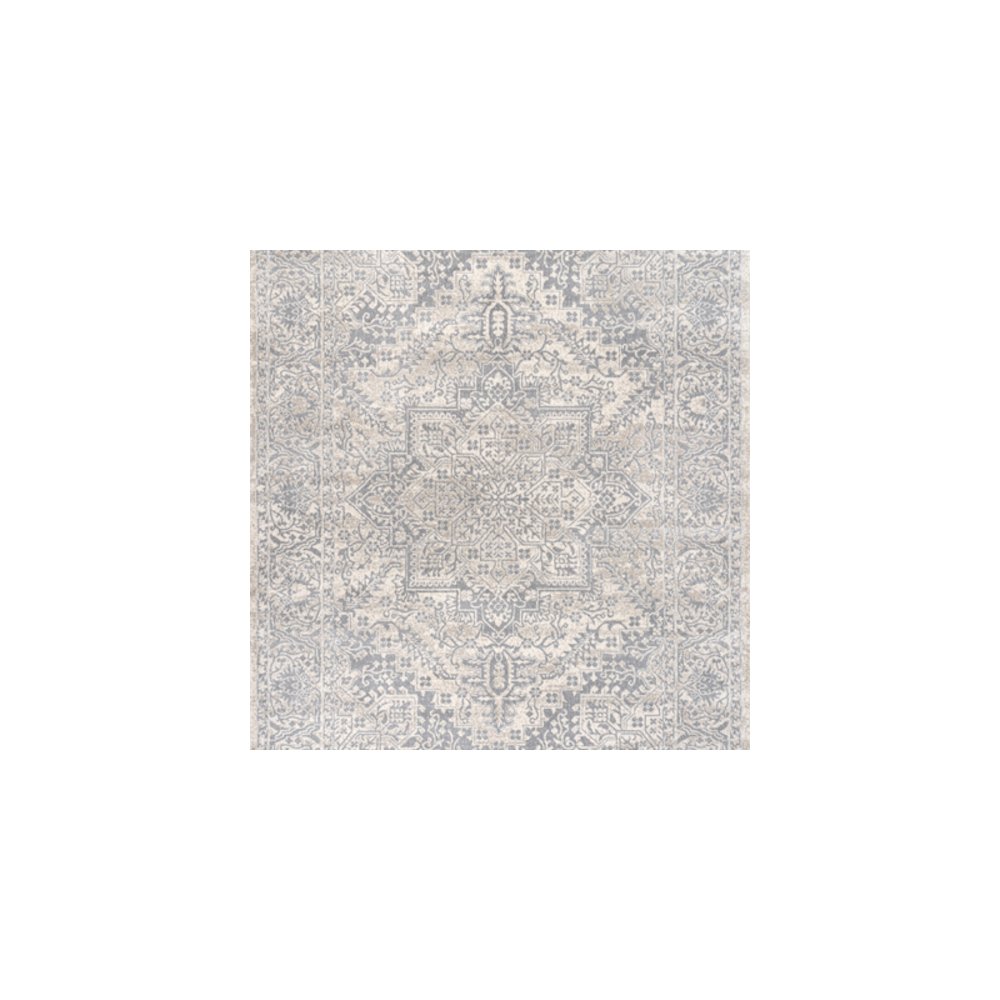 Modern Persian Vintage Medallion Cream Area