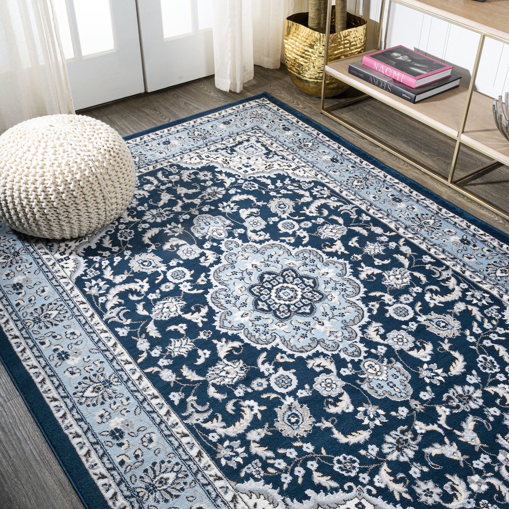 Palmette Modern Persian Floral Area Rug