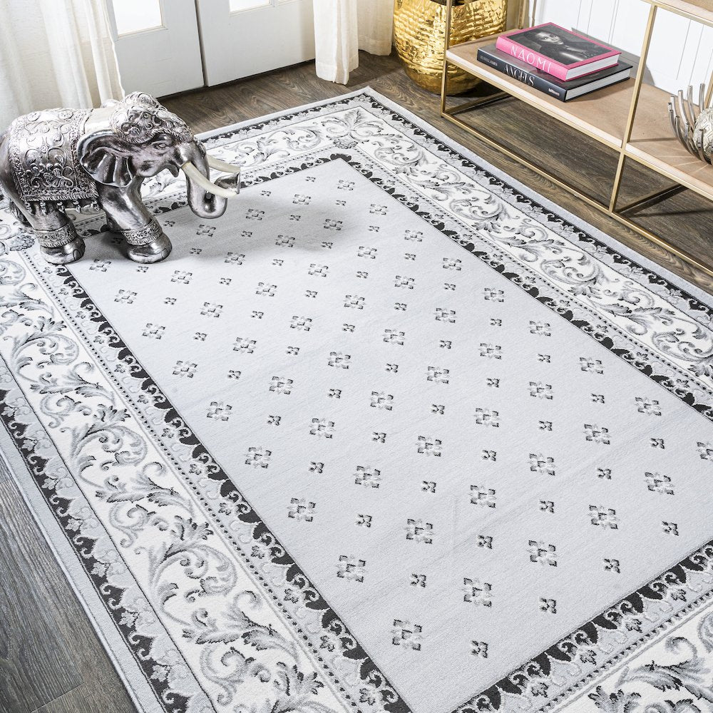 Acanthus French Border Area Rug