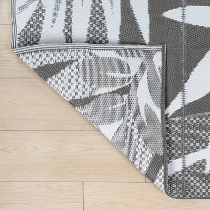 Wilde Classic Botanical Foldable Waterproof Reversible Plastic Straw Outdoor