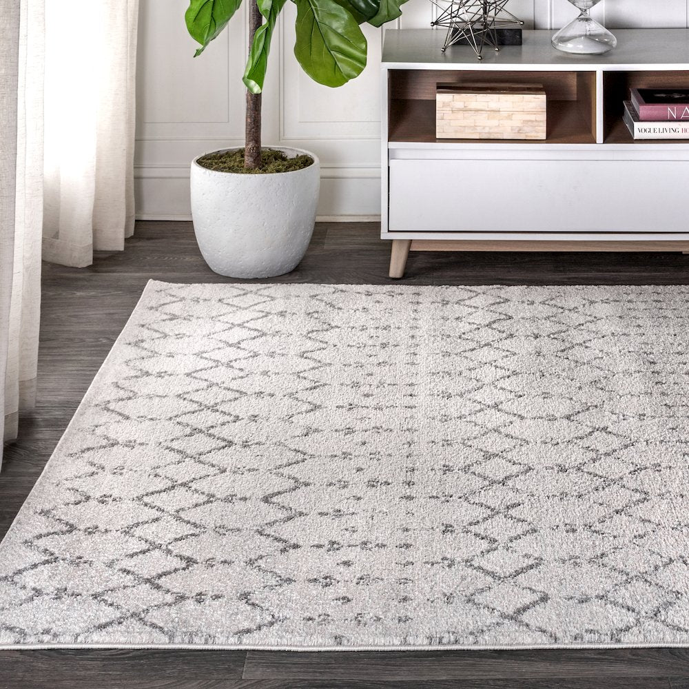 Moroccan Hype Boho Vintage Diamond Area Rug