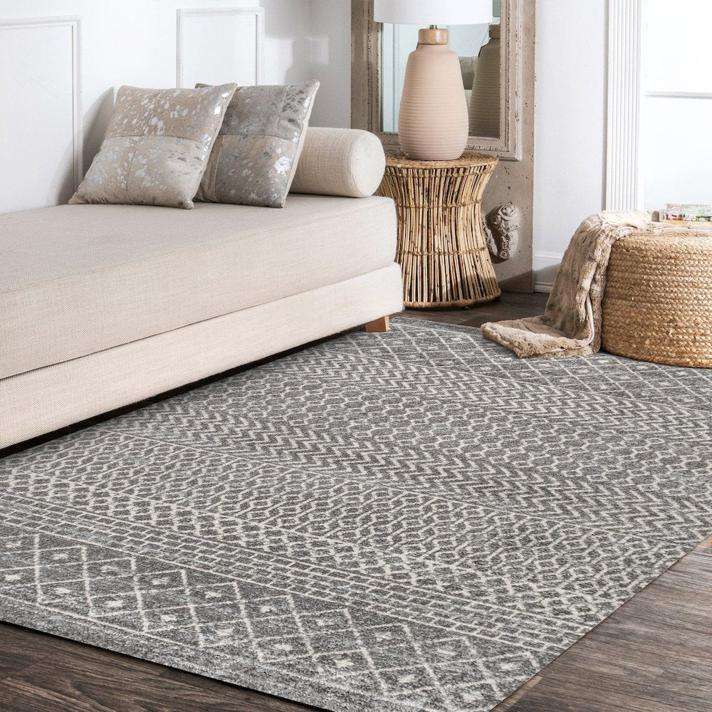 Arta Moroccan Vintage Geometric Rug Area Rug