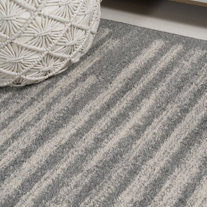 Khalil Modern Berber Stripe Area Rug