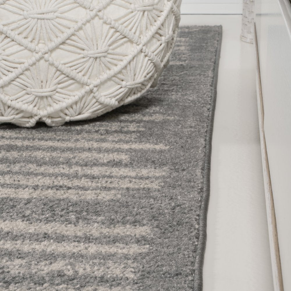 Khalil Modern Berber Stripe Area Rug