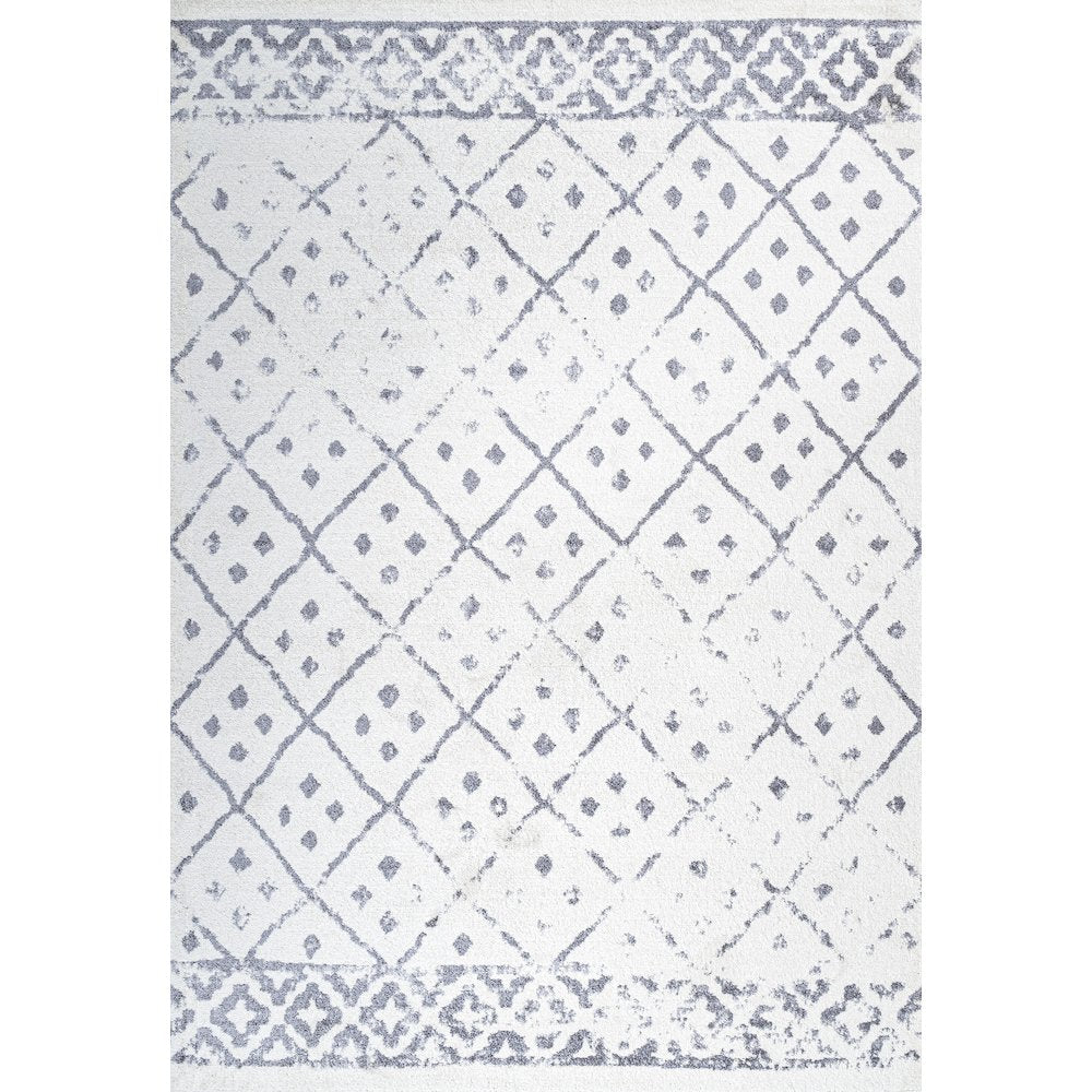 Juba Moroccan Geometric Diamond Area Rug