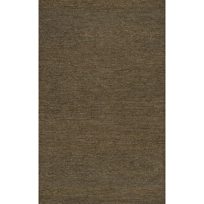Griffin Rustic Farmhouse Woven Jute Solid Brown 8 ft. x 10 ft. Area Rug