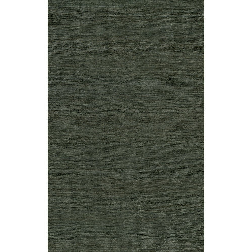 Griffin Rustic Farmhouse Woven Jute Solid Green 8 ft. x 10 ft. Area Rug