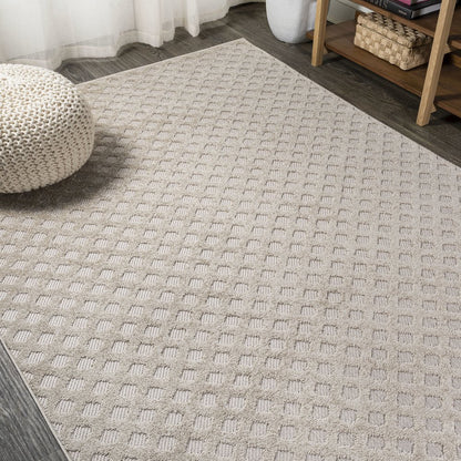 Rabat High-Low Pile Mini Diamond Trellis Area Rug