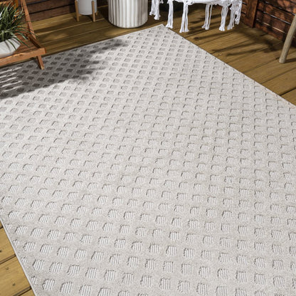 Rabat High-Low Pile Mini Diamond Trellis Area Rug