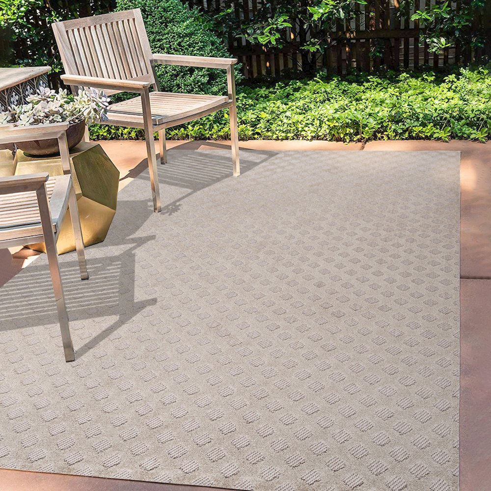 Rabat High-Low Pile Mini Diamond Trellis Area Rug