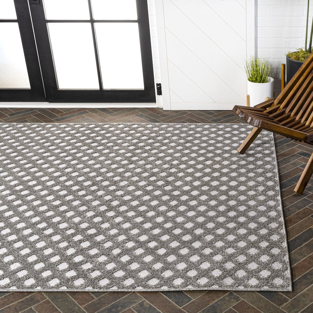 Rabat High-Low Pile Mini Diamond Trellis Area Rug