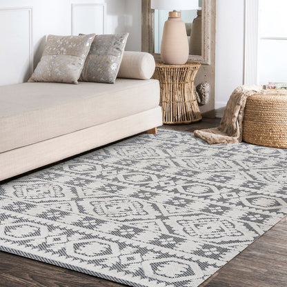 Citta High-Low Pile Mediterranean Tile Area Rug