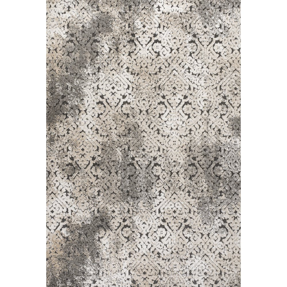 Duenas High-Low Shabby Damask Area Rug