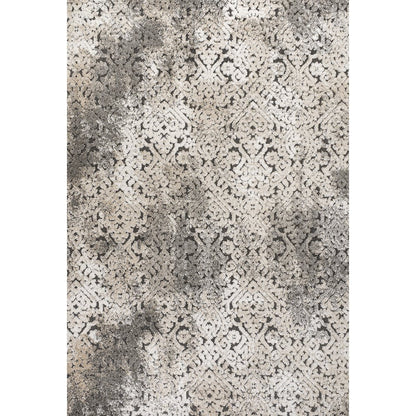 Duenas High-Low Shabby Damask Area Rug
