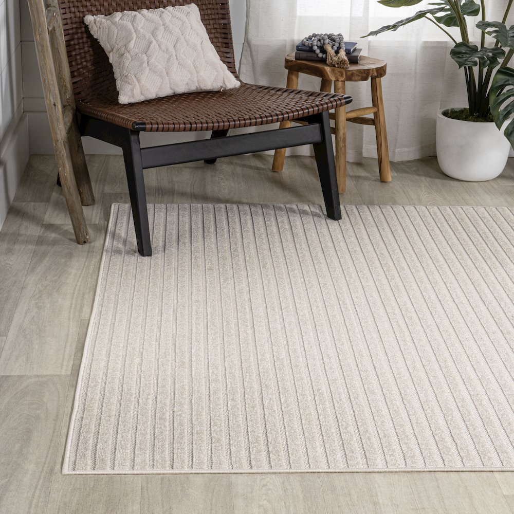Aarhus Minimalist Scandi Striped Area Rug
