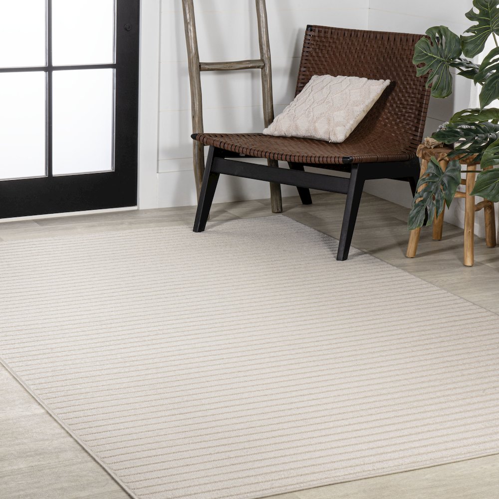 Aarhus Minimalist Scandi Striped Area Rug