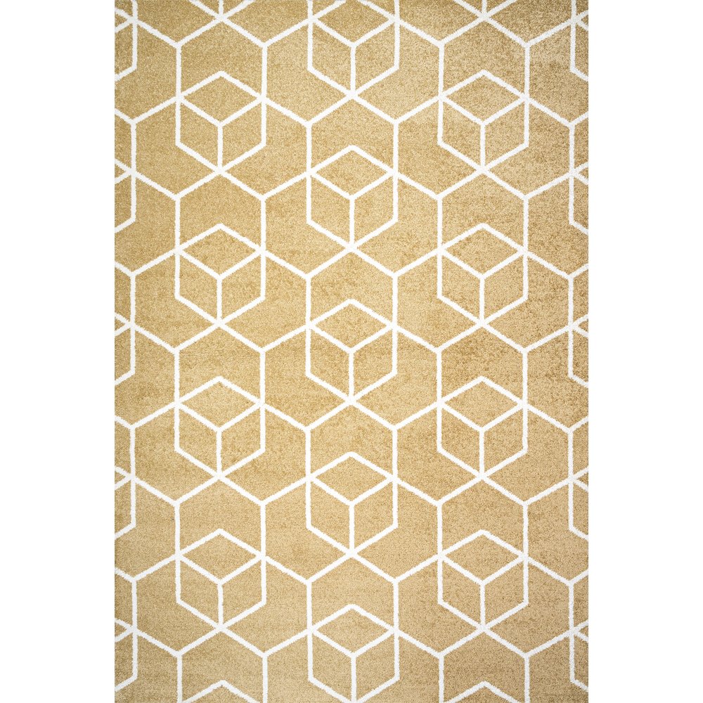 Tumbling Blocks Modern Geometric Area Rug