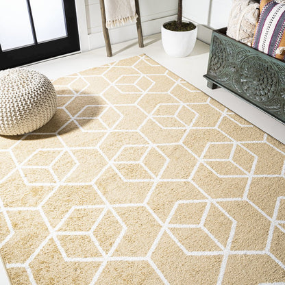 Tumbling Blocks Modern Geometric Area Rug