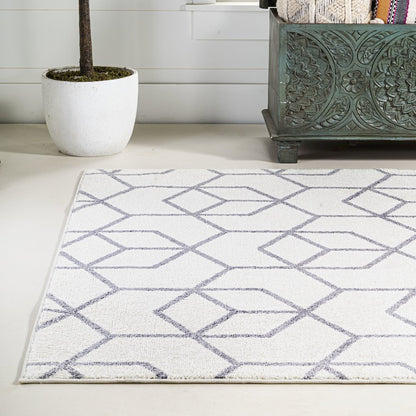Tumbling Blocks Modern Geometric Area Rug