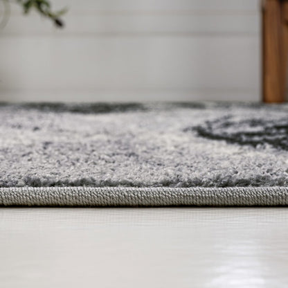 Viscon Abstract Marble Contemporary Area Rug