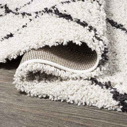 Inca Moroccan Diamond Shag Area Rug
