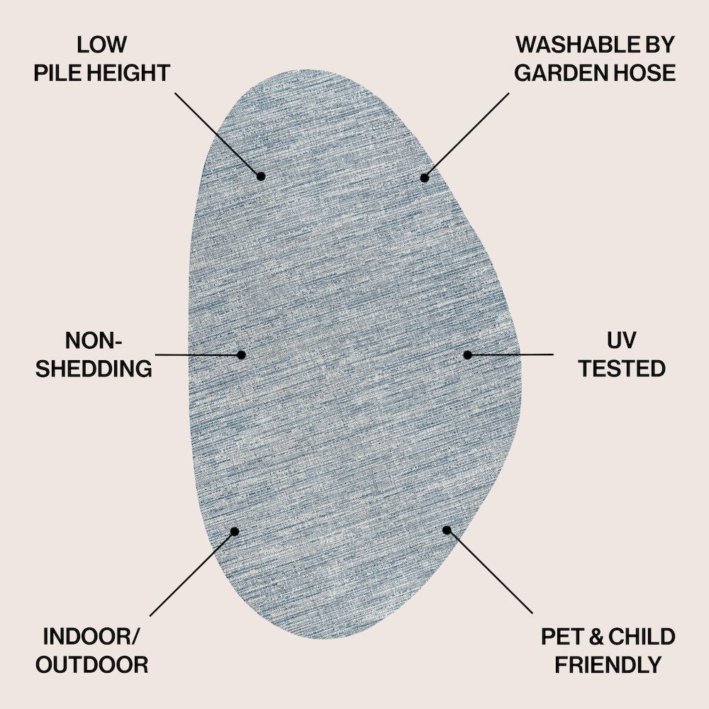 Callan Modern Rustic AbstractIndoor/Outdoor Shaped  Rug