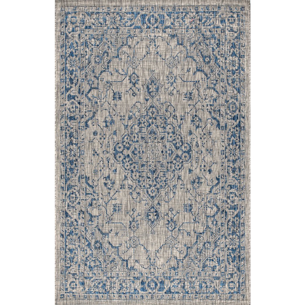 Rozetta Boho Medallion Textured Weave Indoor/Outdoor Area Rug