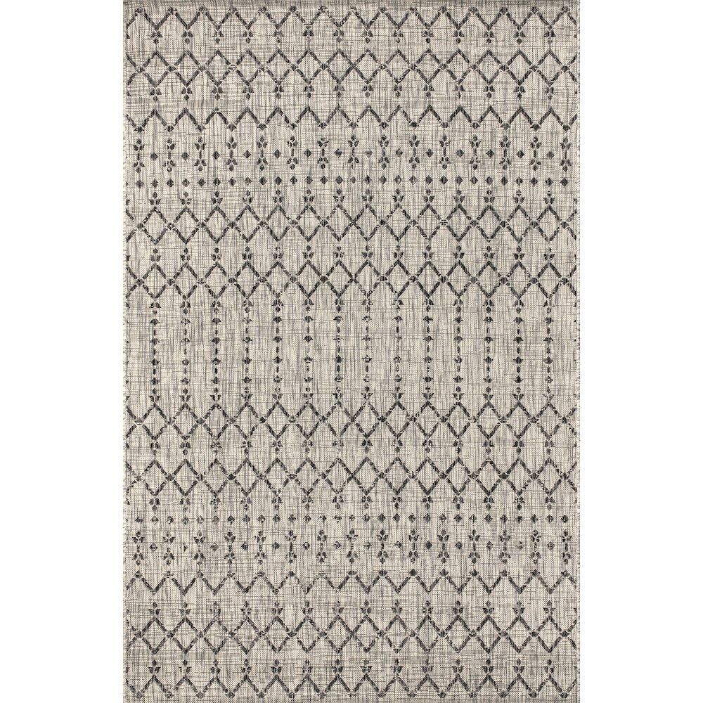 Ourika Moroccan Geometric Textured Weave Indoor/Outdoor Area Rug
