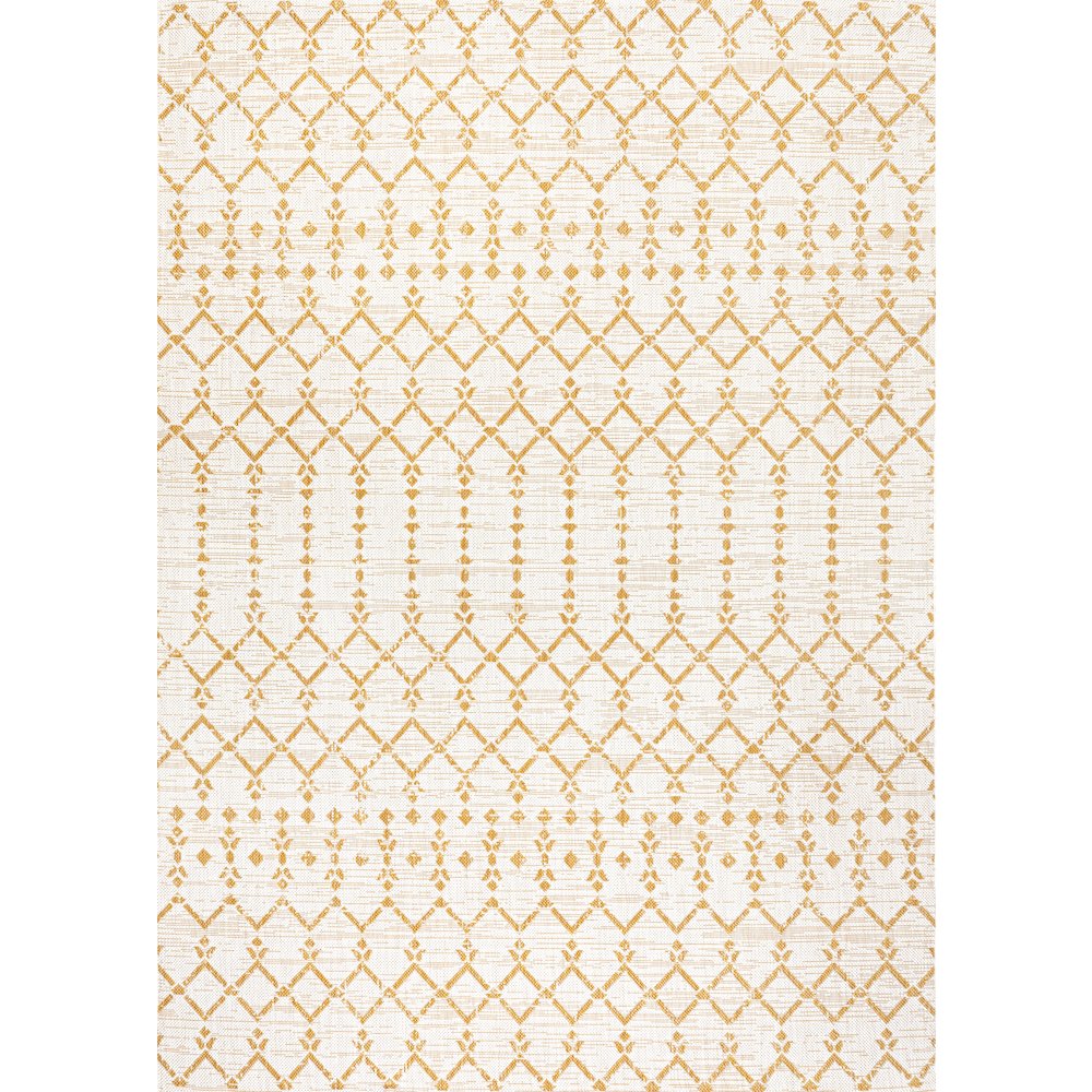 Ourika Moroccan Geometric Textured Weave Indoor/Outdoor Area Rug