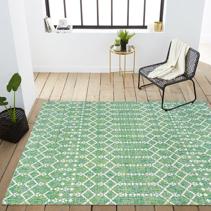 Ourika Moroccan Geometric Textured Weave Indoor/Outdoor Area Rug