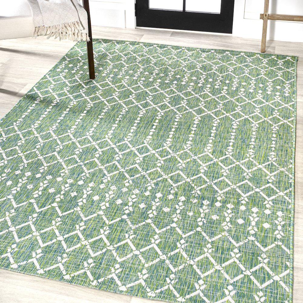 Ourika Moroccan Geometric Textured Weave Indoor/Outdoor Area Rug