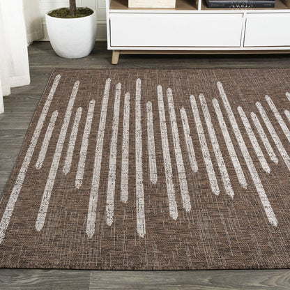 Zolak Berber Stripe Geometric Indoor/Outdoor Area Rug