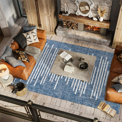Zolak Berber Stripe Geometric Indoor/Outdoor Area Rug