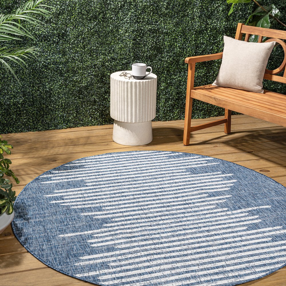 Zolak Berber Stripe Geometric  Indoor/Outdoor  Rug
