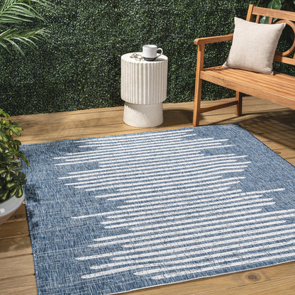 Zolak Berber Stripe Geometric  Indoor/Outdoor  Rug