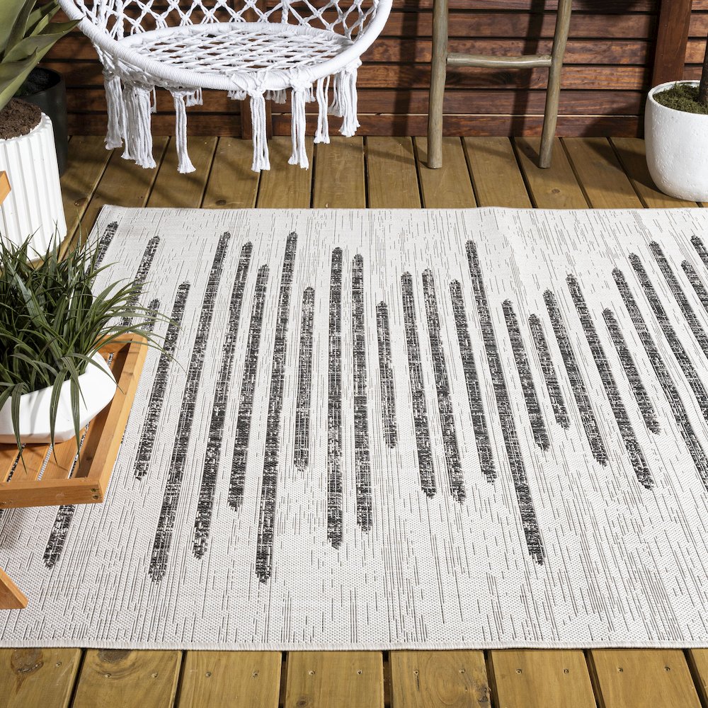 Zolak Berber Stripe Geometric Indoor/Outdoor Area Rug