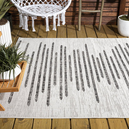 Zolak Berber Stripe Geometric Indoor/Outdoor Area Rug