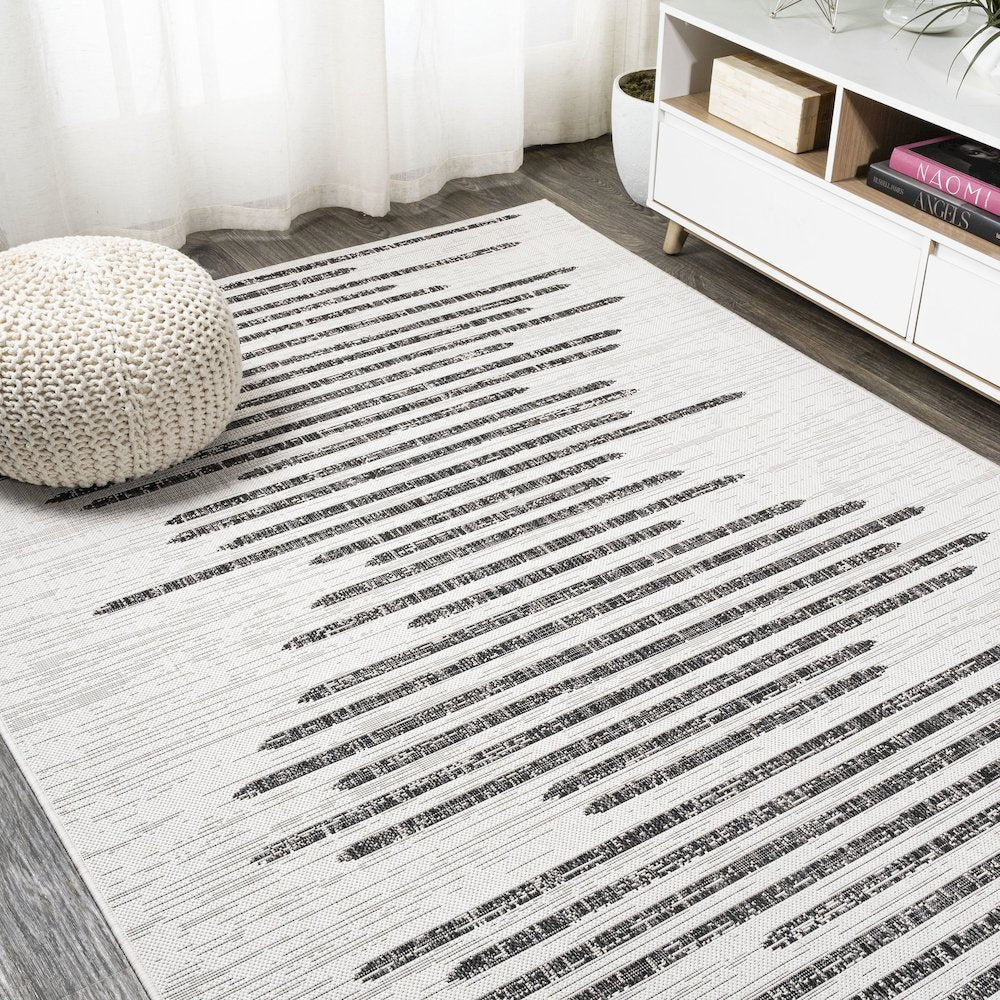 Zolak Berber Stripe Geometric Indoor/Outdoor Area Rug