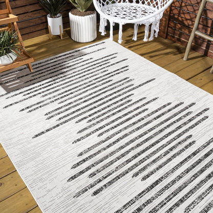 Zolak Berber Stripe Geometric Indoor/Outdoor Area Rug
