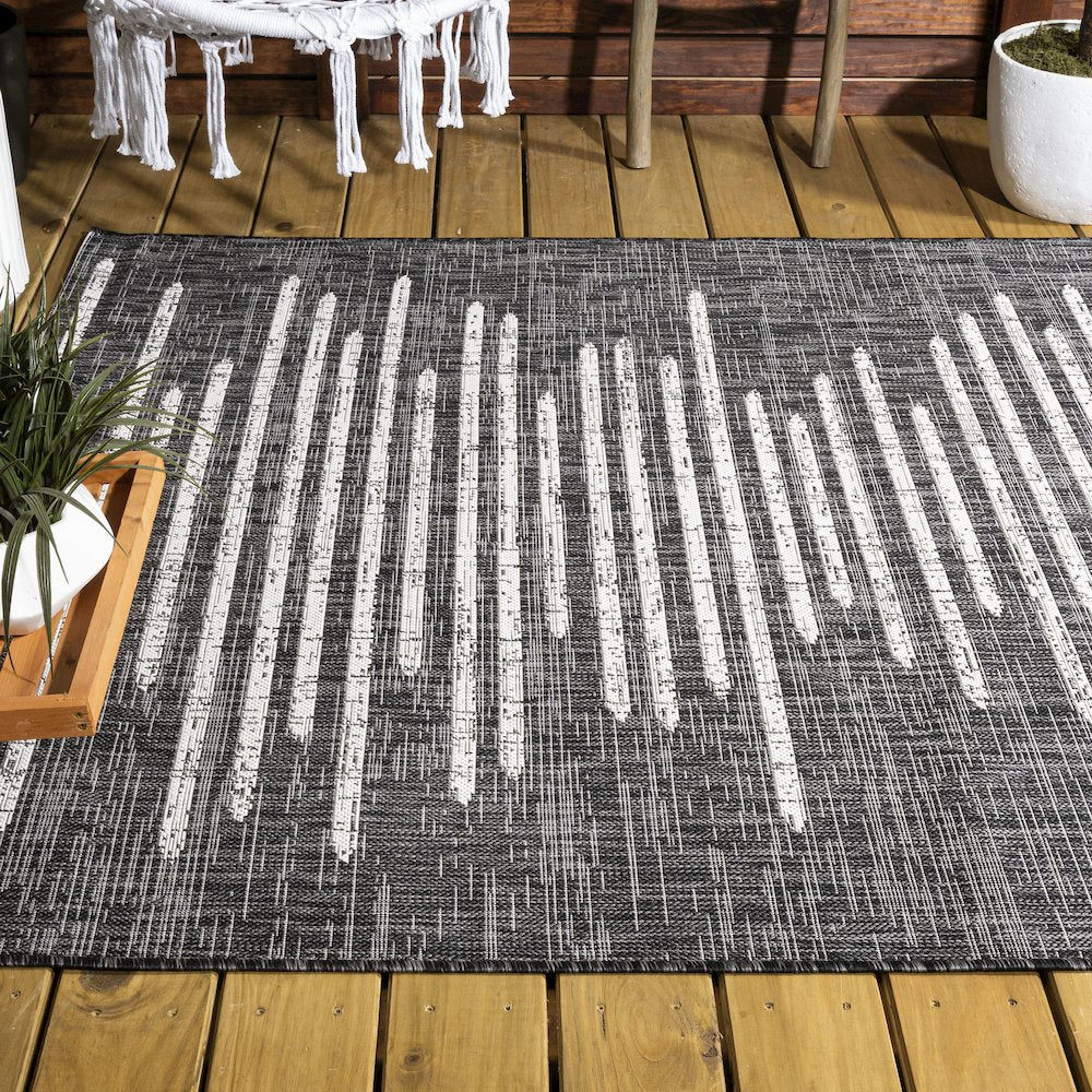 Zolak Berber Stripe Geometric Indoor/Outdoor Area Rug