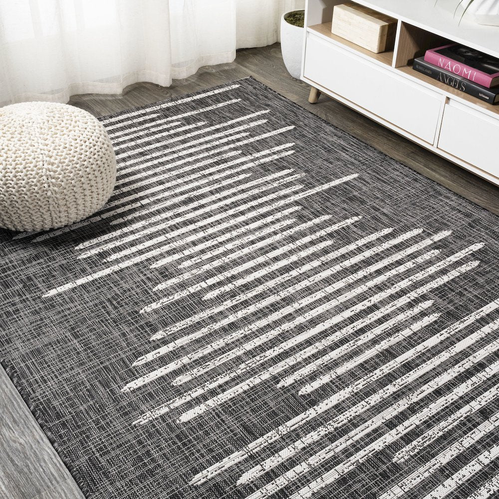 Zolak Berber Stripe Geometric Indoor/Outdoor Area Rug