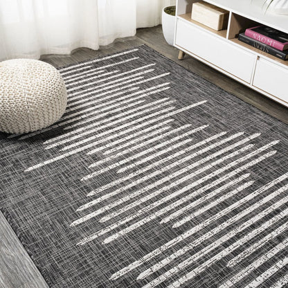 Zolak Berber Stripe Geometric Indoor/Outdoor Area Rug