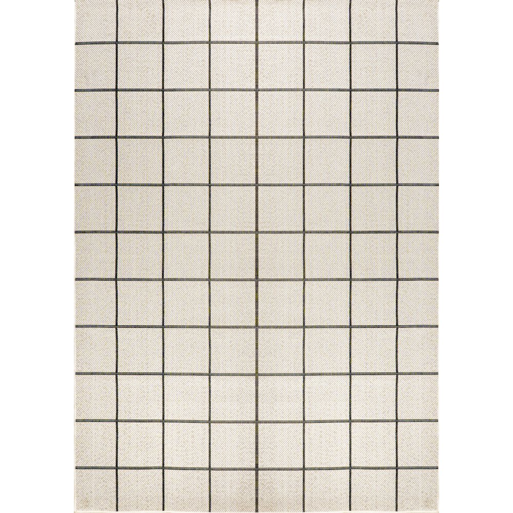 Grid Modern Squares Indoor/Outdoor Area Rug