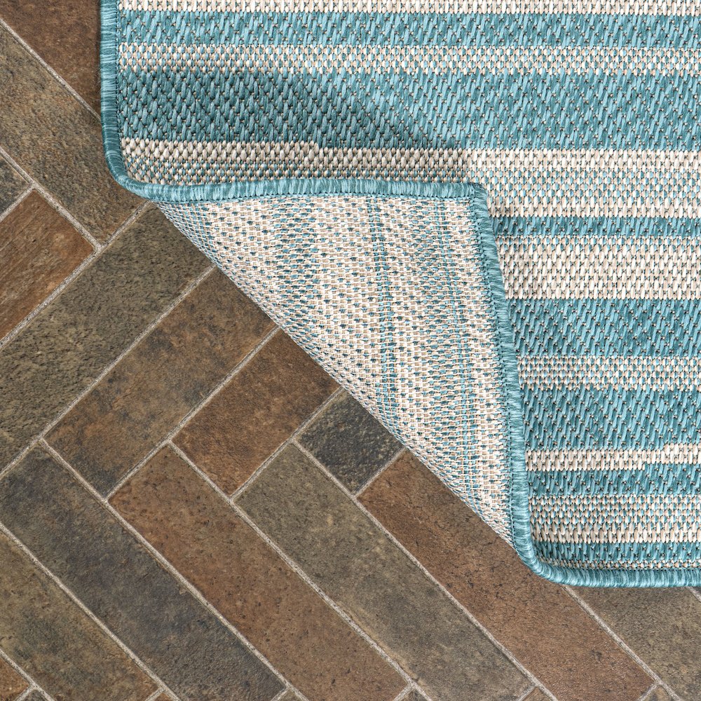 Castara Wavy Stripe Modern Indoor/Outdoor Area Rug