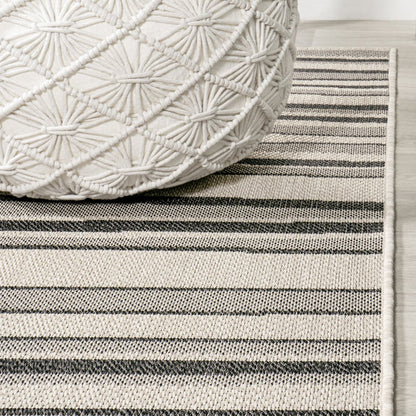 Castara Wavy Stripe Modern Indoor/Outdoor Area Rug