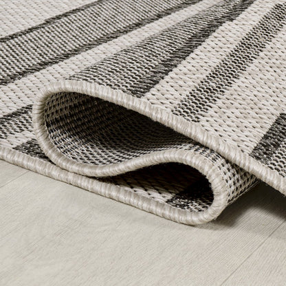 Castara Wavy Stripe Modern Indoor/Outdoor Area Rug
