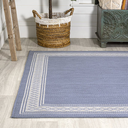 Lucia Classic Diamond Border Indoor/Outdoor Area Rug